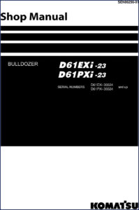 komatsu d61exi, komatsu manual