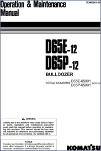 komatsu d65e, komatsu manual