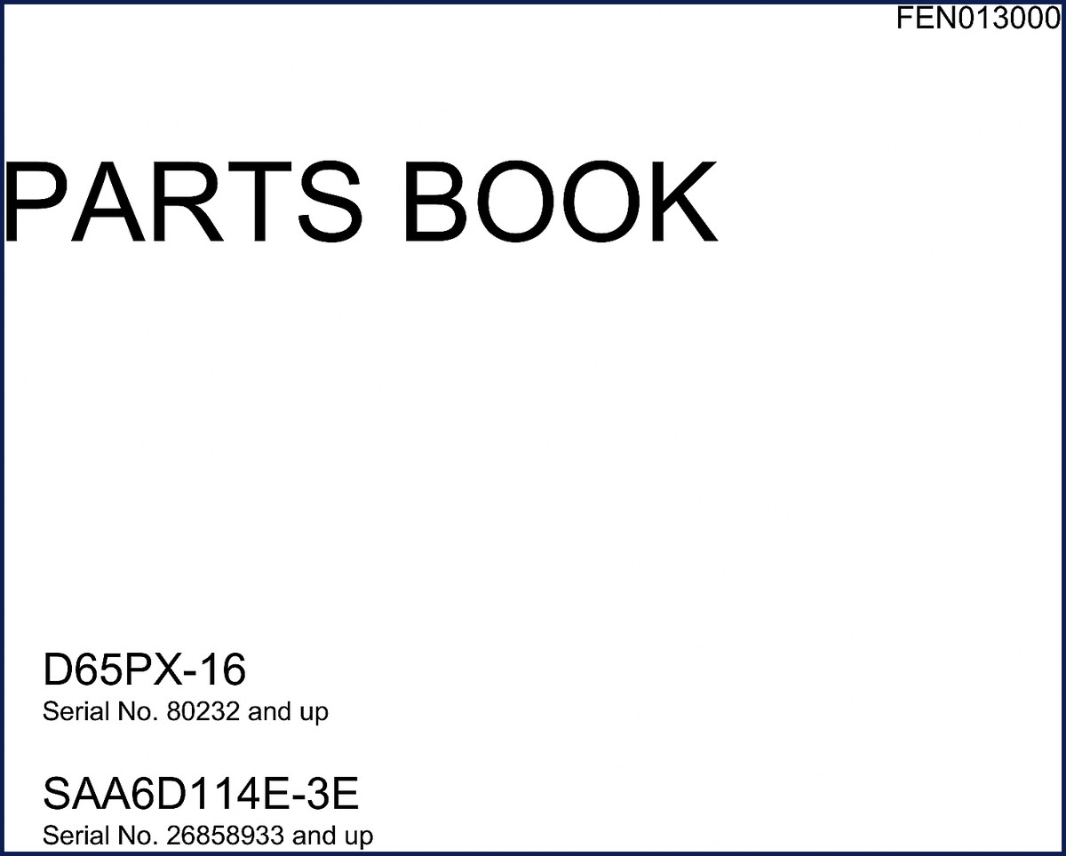 komatsu d65px, komatsu manual