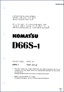 komatsu d66s, komatsu manual