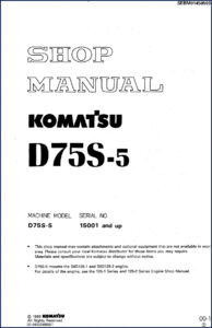 komatsu d75s, komatsu manual