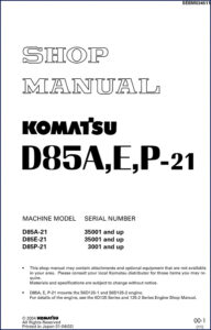 komatsu d85a, komatsu manual