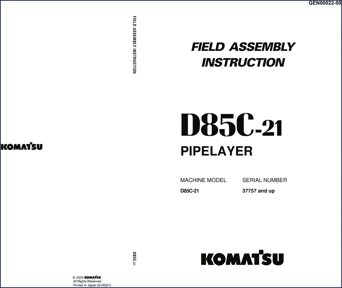 komatsu d85c, komatsu manual