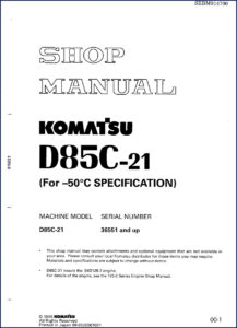 komatsu d85c, komatsu manual