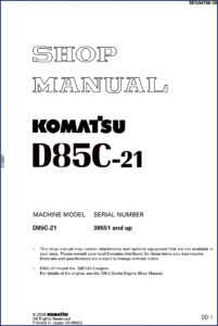 komatsu d85c, komatsu manual