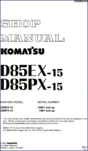 komatsu d85ex, komatsu manual