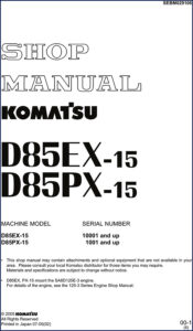 komatsu d85ex, komatsu manual