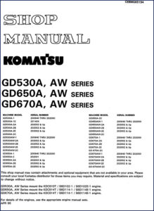 komatsu dresser gd530a gd650a gd670a 1996 workshop manual, komatsu dresser workshop manual, komatsu dresser dresser