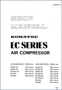 komatsu ec series service manual: ec50v, ec35v, ec105v,, komatsu service manual, komatsu ec