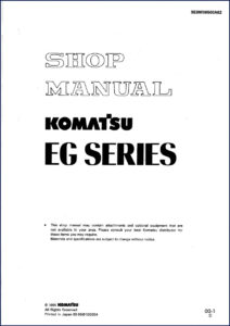 komatsu eg 1995 workshop manual, komatsu workshop manual, komatsu eg