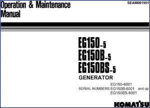 komatsu eg150, komatsu manual