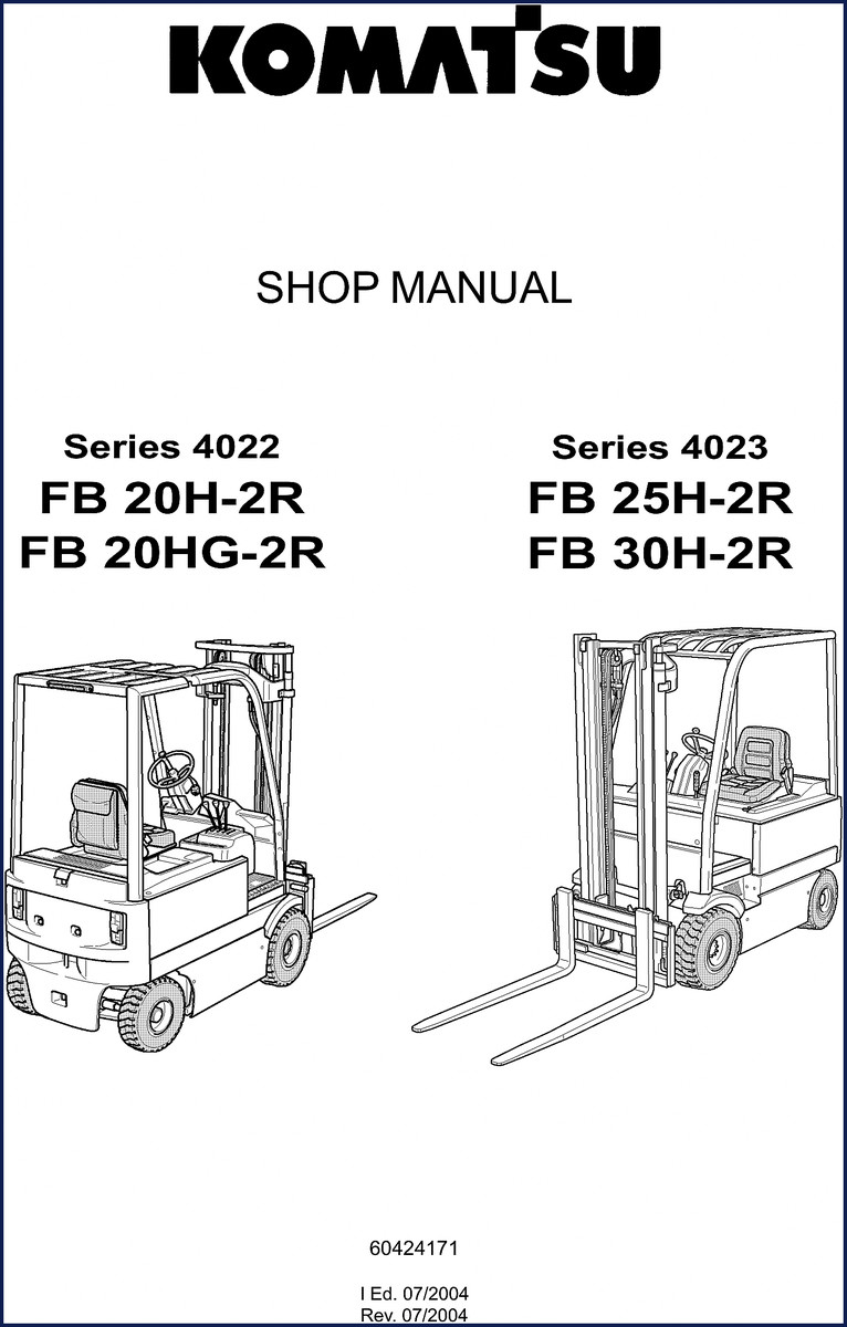 komatsu fb 20h, komatsu manual, komatsu fb