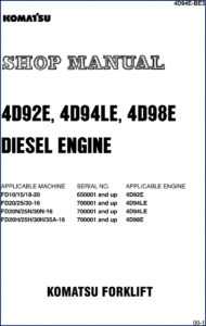 komatsu fd10, komatsu manual