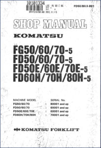 komatsu fg50, komatsu manual