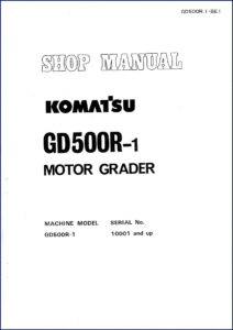 komatsu gd500r, komatsu manual