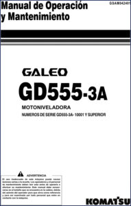 komatsu gd555, komatsu manual