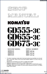 komatsu gd555, komatsu manual
