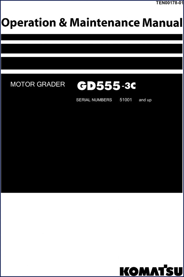komatsu gd555, komatsu manual