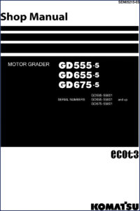 komatsu gd555, komatsu manual