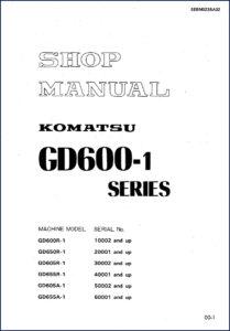 komatsu gd600r, komatsu manual