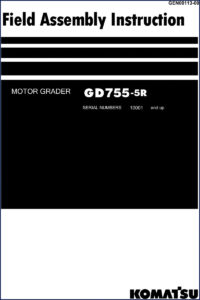komatsu gd755, komatsu manual
