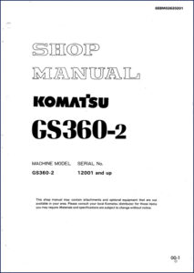 komatsu gs360, komatsu manual