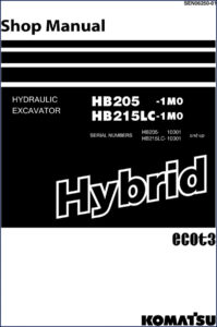 komatsu hb205 hb215lc 2013 service manual, komatsu service manual, komatsu hb205