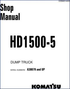 komatsu hd1500, komatsu manual