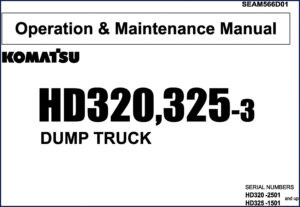 komatsu hd320, komatsu manual