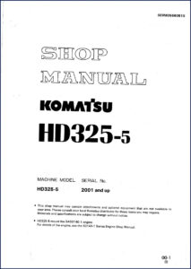 komatsu hd325, komatsu manual