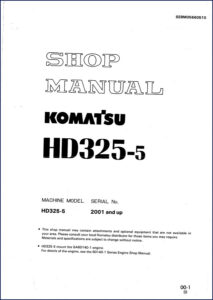 komatsu hd325, komatsu manual