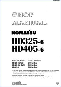 komatsu hd325, komatsu manual