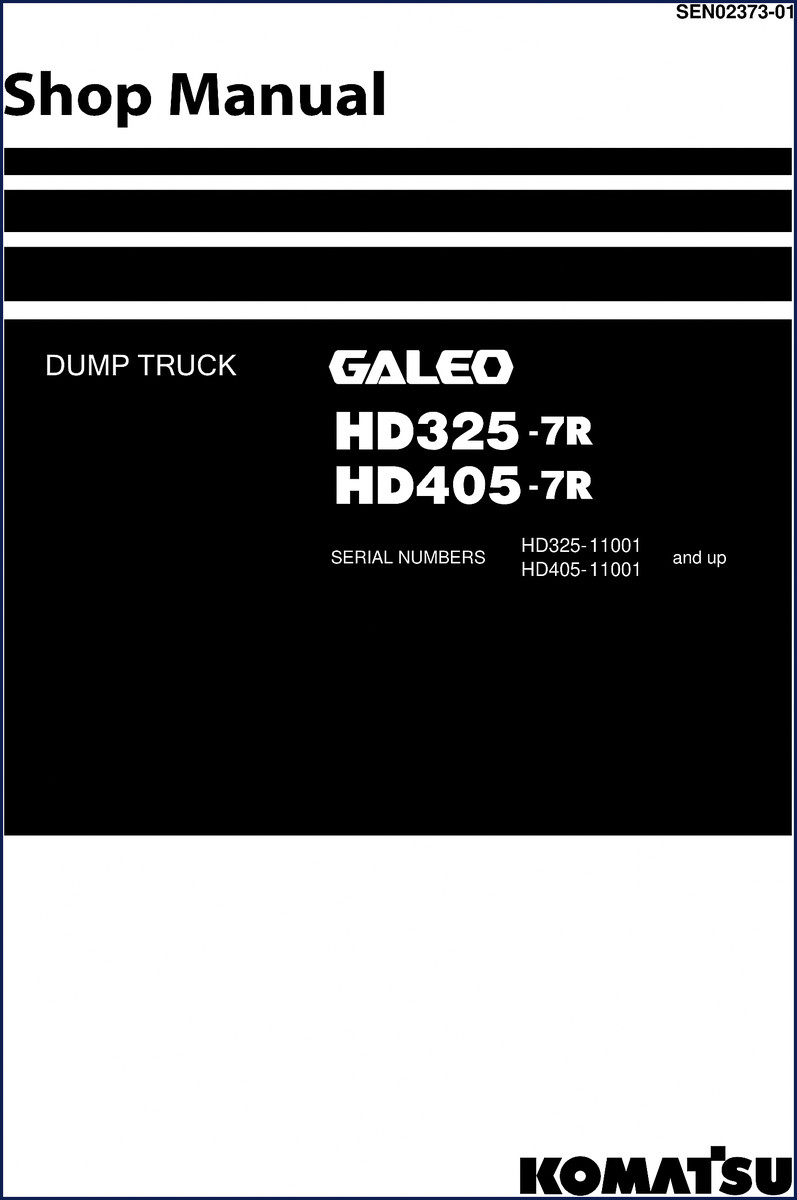 komatsu hd325, komatsu manual