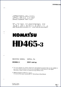 komatsu hd465, komatsu manual