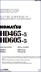 komatsu hd465, komatsu manual