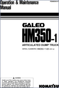 komatsu hm350, komatsu manual