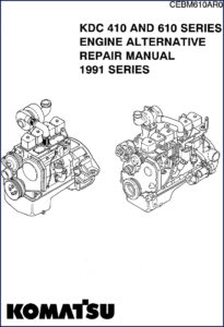 komatsu kdc 410, kdc 610 1991 repair manual, komatsu repair manual, komatsu kdc