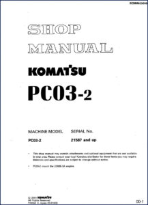 komatsu pc03, komatsu manual