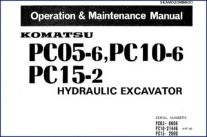 komatsu pc05, komatsu manual
