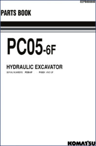 komatsu pc05, komatsu manual