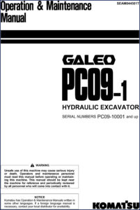 komatsu pc09, komatsu manual