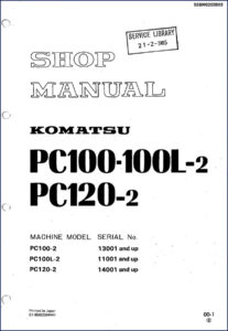 komatsu pc100, komatsu manual