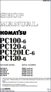 komatsu pc100, komatsu manual