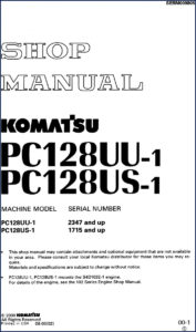 komatsu pc128uu, komatsu manual
