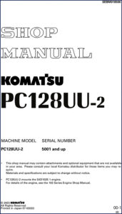 komatsu pc128uu, komatsu manual
