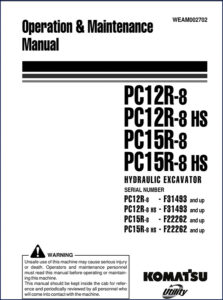 komatsu pc12r, komatsu manual