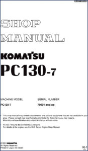 komatsu pc130, komatsu manual