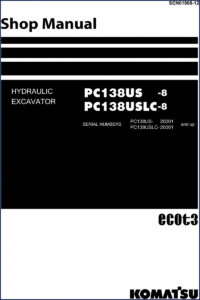 komatsu pc138us, komatsu manual