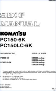 komatsu pc150, komatsu manual