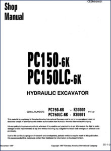 1997 komatsu pc150, komatsu manual, komatsu komatsu